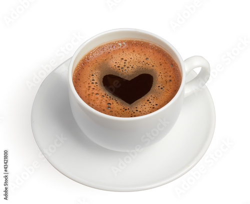 Photo: coffe cup with heart coffe cup with heart