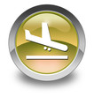 Yellow Glossy Pictogram "Airport Arrivals"