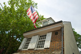 Photo: The Betsy Ross House on East Third Street, Philadelphia, Pennsylvania, where Betsy Ross created first American flag in 1777 The Betsy Ross House on East Third Street, Philadelphia, Pennsylvania, where Betsy Ross created first American flag in 1777