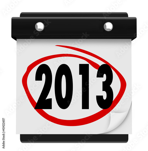 Ilustración: 2013 New Year Date Day on Calendar Holiday Schedule 2013 New Year Date Day on Calendar Holiday Schedule