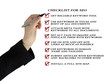 Presentation of SEO checklist
