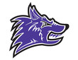 Angry wolf or dog in vector eps clip art format