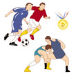 Vector: サッカー、レスリング サッカー、レスリング