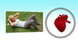 Videos of sportswoman next to a heart