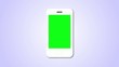 Video: White Smartphone on blue background White Smartphone on blue background