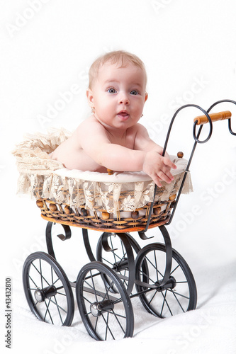Photo: Baby in sitting stroller Baby in sitting stroller