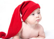 Cute newborn baby in a hat