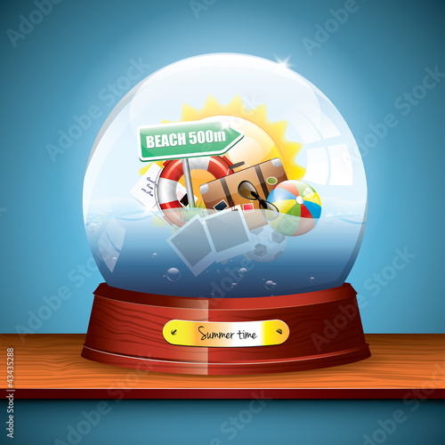 Vector: Summer time - vector background Summer time - vector background