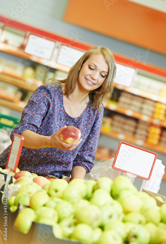 Photo: woman shopping fruits woman shopping fruits