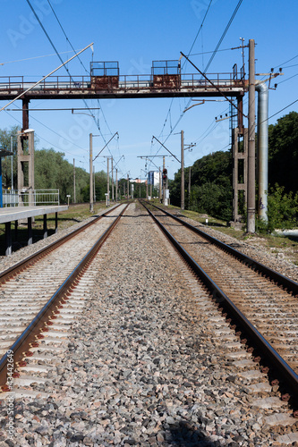 Photo: Railway rail road track Railway rail road track
