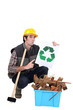 Builder recycling material