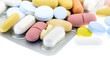 Set of color pills