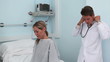 Doctor smiling to his patient