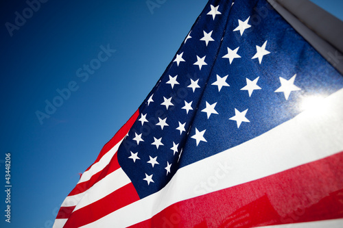 Photo: Amereican Flag display commemorating national holiday Amereican Flag display commemorating national holiday