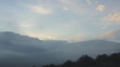 Timelaps of mountains covered in fog