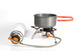 camping pot on stove