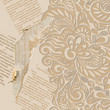 Vector: Shabby vintage wallpaper background Shabby vintage wallpaper background
