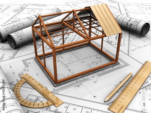 Illustration: Construction house Construction house