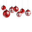 Illustration: Weihnachtsbaumkugeln freigestellt Weihnachtsbaumkugeln freigestellt