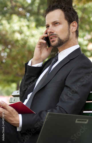 Photo: manager al telefono manager al telefono