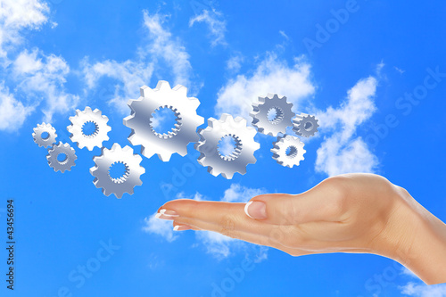 Photo: Image with machinery gears Image with machinery gears