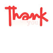Illustration: Thank you, paper design element, High-resolution 3d rendering Thank you, paper design element, High-resolution 3d rendering