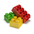 plastic toy blocks