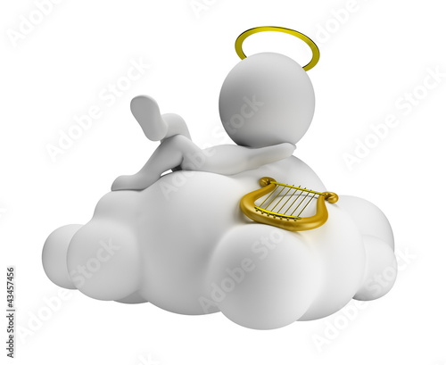 Illustration: 3d small people - paradise 3d small people - paradise