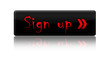 Illustration: Sign up - black&red Sign up - black&red