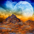 Dark fantasy landscape