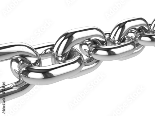 Illustration: 3d Stainless steel chain 3d Stainless steel chain