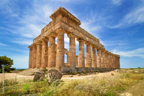 Photo: Temple ruins, Selinunte, Sicily, Italy Temple ruins, Selinunte, Sicily, Italy