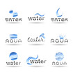 Set of water design elements. Water icon. Set 3.