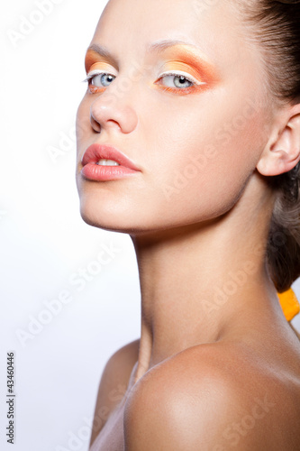 Photo: beautiful woman with creative makeup beautiful woman with creative makeup