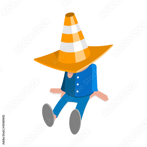 Illustration: Resting worker Resting worker