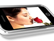 Mobile Phone Photo Of Girlfriend With A Red Rose