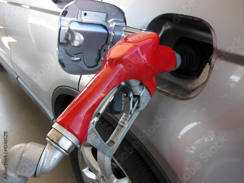 Photo: Car at a Gas Station Car at a Gas Station