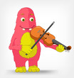 Funny Monster. Violinist.
