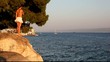 Cliff and sea