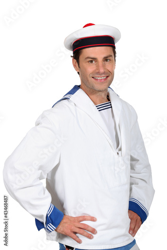 Foto: Man dressed as sailor Man dressed as sailor
