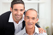 portrait of father and son