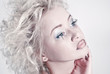 Photo: Attractive blond beauty portrait with original make up Attractive blond beauty portrait with original make up