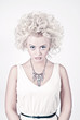 Photo: Attractive blond beauty portrait with original make up Attractive blond beauty portrait with original make up
