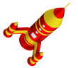 Space Rocket isolated on white background
