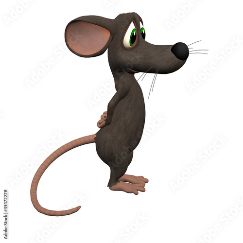 Illustration: 3D Cartoon Mouse Isolated 3D Cartoon Mouse Isolated