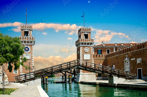 Foto : View of the Arsenale in Venice View of the Arsenale in Venice