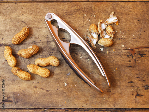 Photo: peanuts on the table peanuts on the table