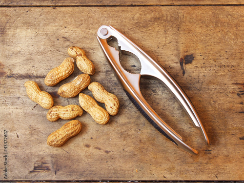 Photo: peanuts on the table peanuts on the table