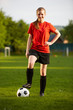 Portrait einer Fußballerin
