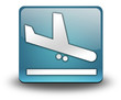 Light Blue 3D Effect Icon "Airport Arrivals"